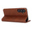 For Samsung Galaxy S24 Wallet Leather Case Magnetic Closing Phone Cover - Dark Brown - 3