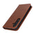 For Samsung Galaxy S24 Wallet Leather Case Magnetic Closing Phone Cover - Dark Brown - 5