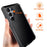 For Samsung Galaxy S24 Ultra Case Silicone+Metal Phone Cover with PET Screen Protector - Black - 4