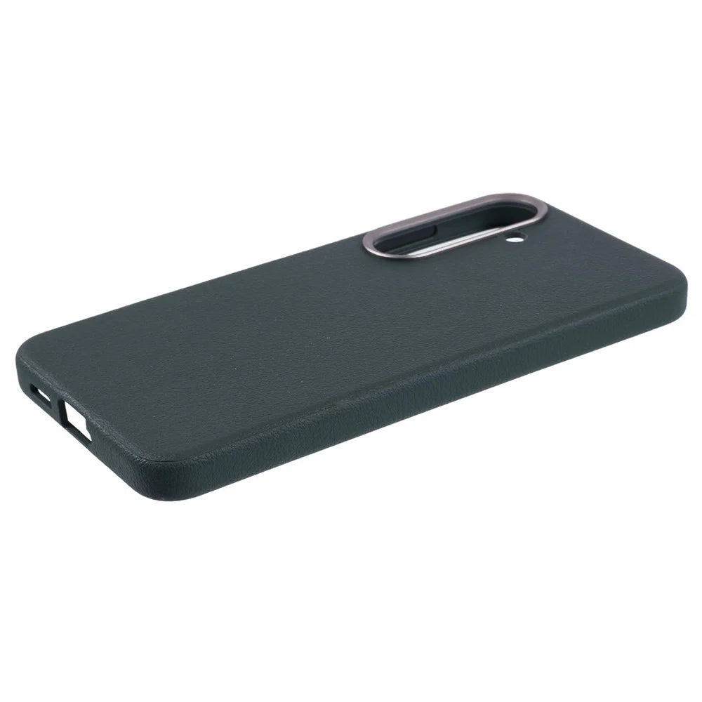 X-LEVEL For Samsung Galaxy S24 Phone Case PU Leather + Hard PC Shell Cover - Green - 4