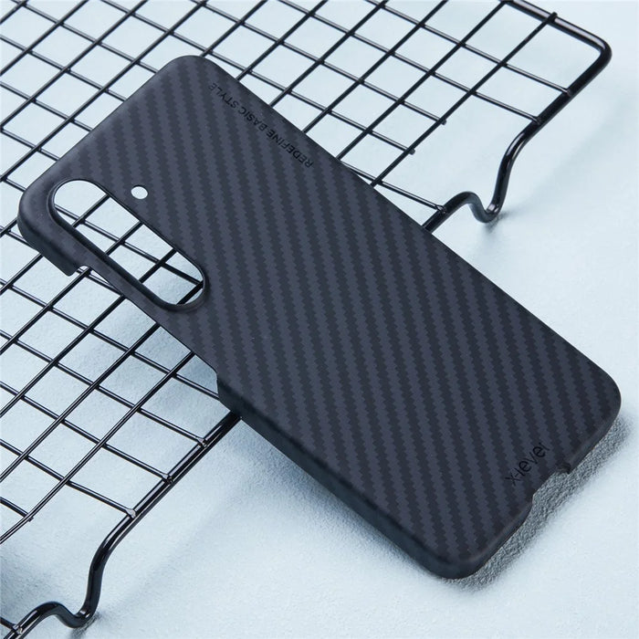 X-LEVEL For Samsung Galaxy S24+ Case Slim Anti-Scratch PC Phone Cover Carbon Fiber Texture - 3