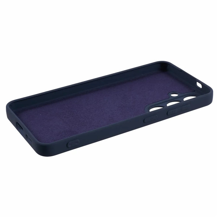 X-LEVEL For Samsung Galaxy S24 TPU Case Flexible Ultra Slim Phone Cover Liquid Silicone Texture - Dark Blue - 5
