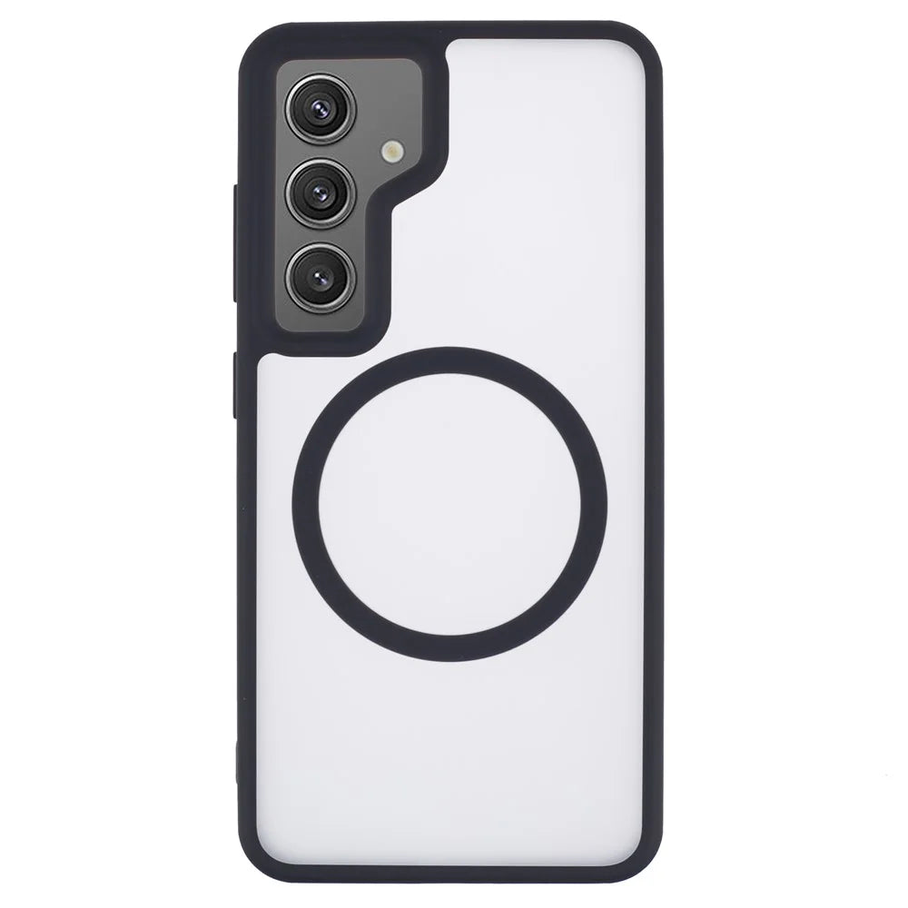 X-LEVEL For Samsung Galaxy S24 Magnetic Case Matte Finish Anti-Fingerprints Phone Cover - Black - 1