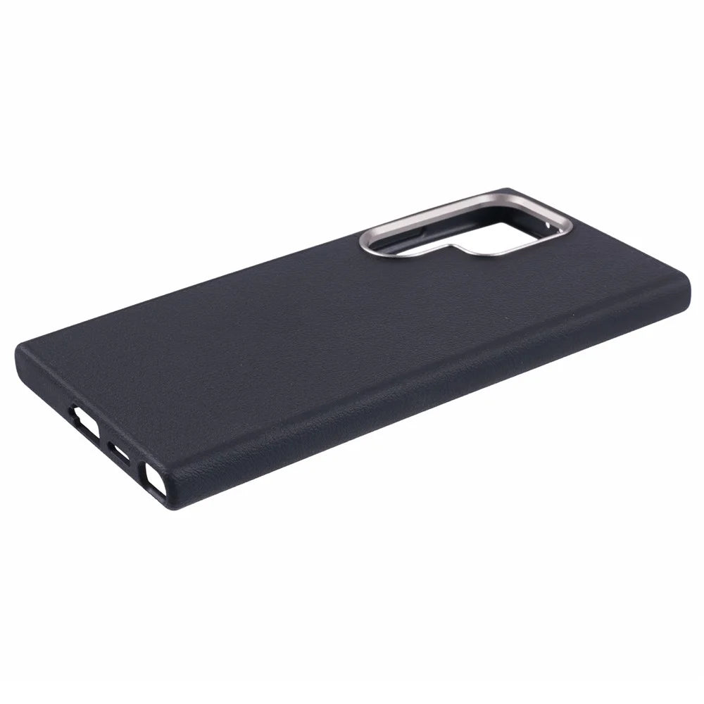 X-LEVEL For Samsung Galaxy S24 Ultra Magnetic Case PU Leather Shockproof Back Cover - Black - 6