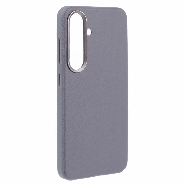 X-LEVEL For Samsung Galaxy S24 Magnetic Case Anti-Scratch Leather+PC Phone Cover - Grey - 3