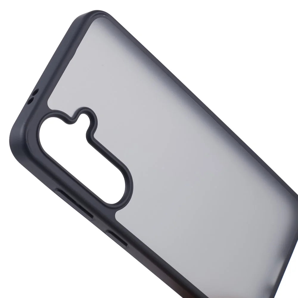 X-LEVEL For Samsung Galaxy S24 Case Acrylic+TPU Rubberized Phone Cover Skin-Friendly - Black - 5