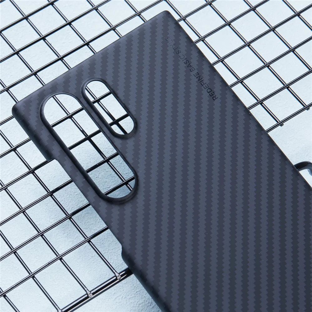 X-LEVEL For Samsung Galaxy S24 Ultra Magnetic Case Carbon Fiber Texture PC Phone Cover - 6