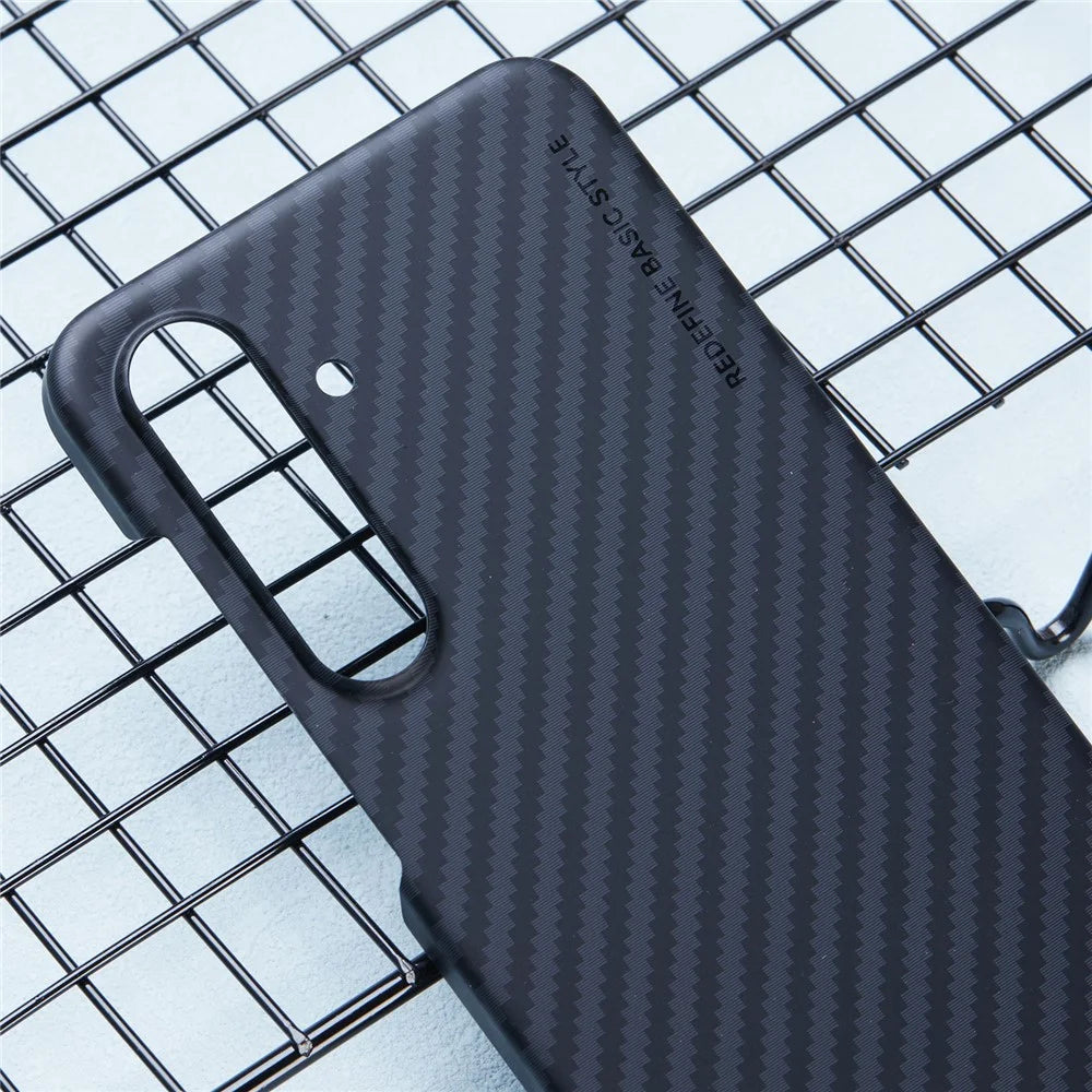 X-LEVEL For Samsung Galaxy S24 Hard PC Cover Carbon Fiber Texture Magnetic Phone Case - 6
