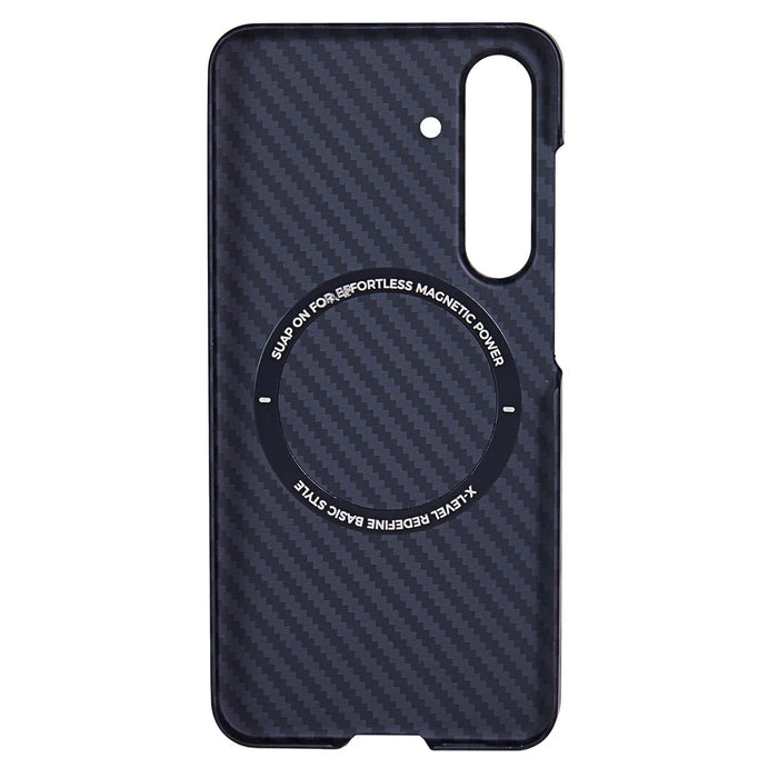 X-LEVEL For Samsung Galaxy S24+ Carbon Fiber Magnetic Case Scratch Resistant Slim Cover - 2