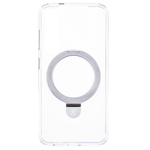 X-LEVEL PITHY STONE II For Samsung Galaxy S24 Case PC+TPU Back Cover Kickstand Magnetic Case - Transparent - 2
