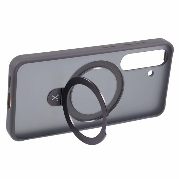 X-LEVEL PITHY STONE II For Samsung Galaxy S24+ Case Magnetic Case Back Cover Kickstand - Grey - 4