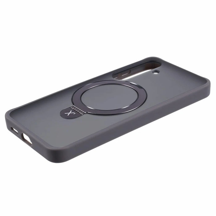 X-LEVEL PITHY STONE II For Samsung Galaxy S24+ Case Magnetic Case Back Cover Kickstand - Grey - 5