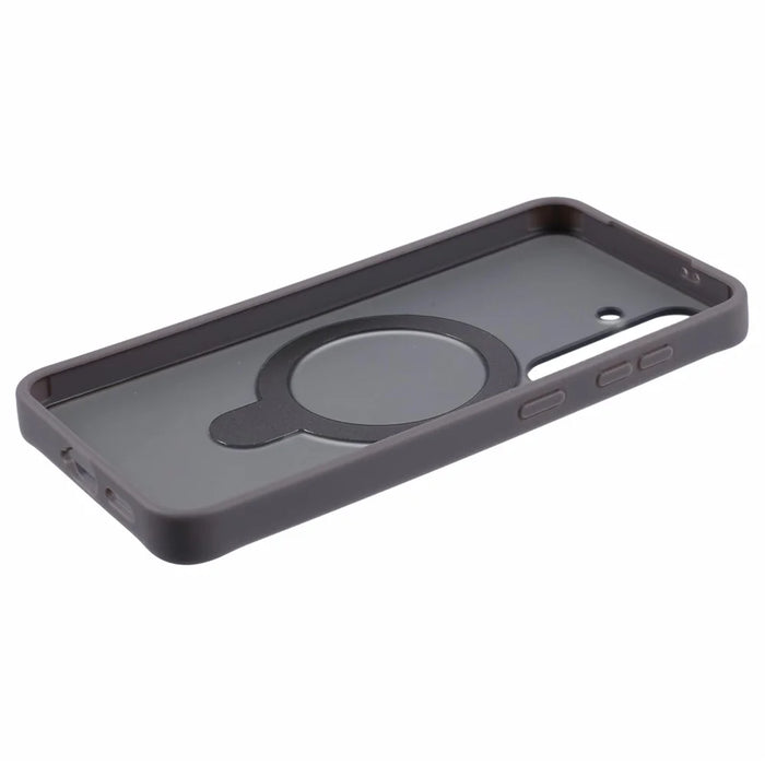 X-LEVEL PITHY STONE II For Samsung Galaxy S24+ Case Magnetic Case Back Cover Kickstand - Grey - 6