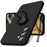 For Samsung Galaxy S24 Case with Hand Strap Liquid Silicone Kickstand Phone Cover - Black - 1