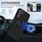 For Samsung Galaxy S24 Case with Hand Strap Liquid Silicone Kickstand Phone Cover - Black - 6