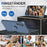 For Samsung Galaxy S24+ Liquid Silicone Case Ring Kickstand Phone Cover - Grey - 6