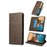 DF-05 For Samsung Galaxy A55 5G Leather Phone Case RFID Blocking Wallet - Brown - 6