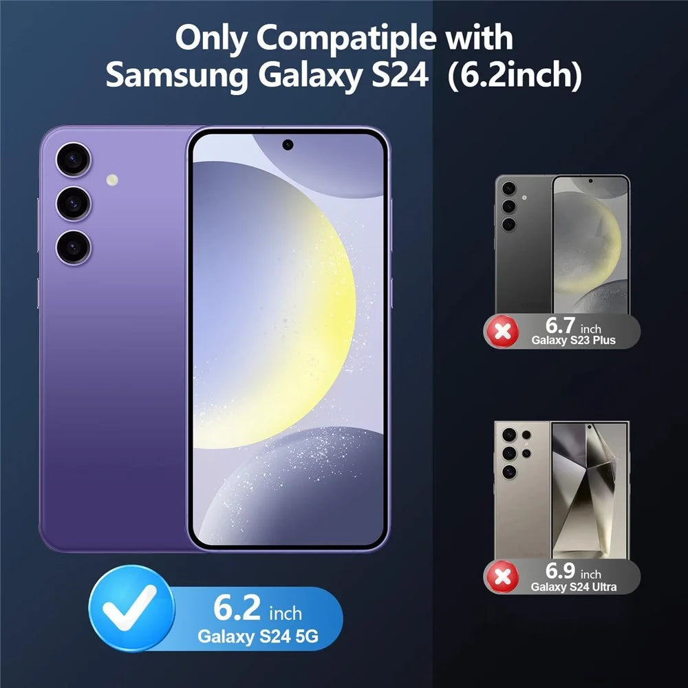 For Samsung Galaxy S24+ TPU Phone Case Clear Anti-fingerprint Slim Cover - 2