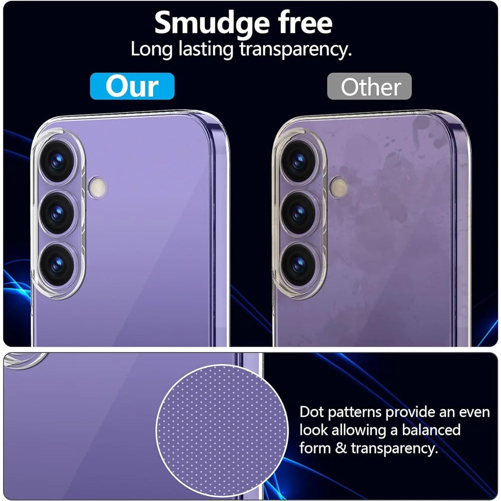 For Samsung Galaxy S24+ TPU Phone Case Clear Anti-fingerprint Slim Cover - 7