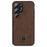 ANNYOJO Back Case for Samsung Galaxy S24 Ultra Shell PU Leather+PC+TPU Scratch-proof Cover - Coffee - 1