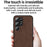 ANNYOJO Back Case for Samsung Galaxy S24 Ultra Shell PU Leather+PC+TPU Scratch-proof Cover - Coffee - 2