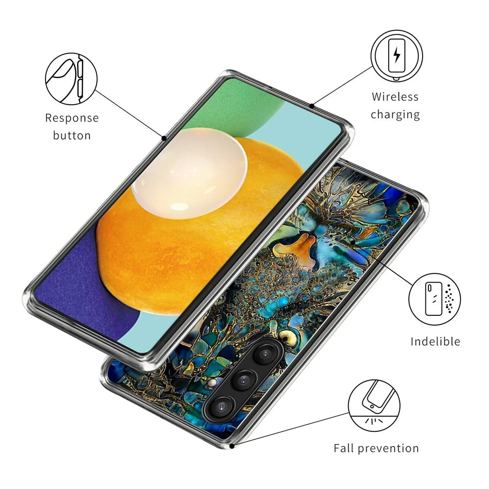 For Samsung Galaxy S24+ Soft TPU Case Pattern Printing Slim Phone Cover - Tiger Gaze - 3