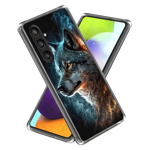 For Samsung Galaxy S24 TPU Case Anti-scratch Pattern Printed Phone Cover - Wild Wolf Portrait - 1
