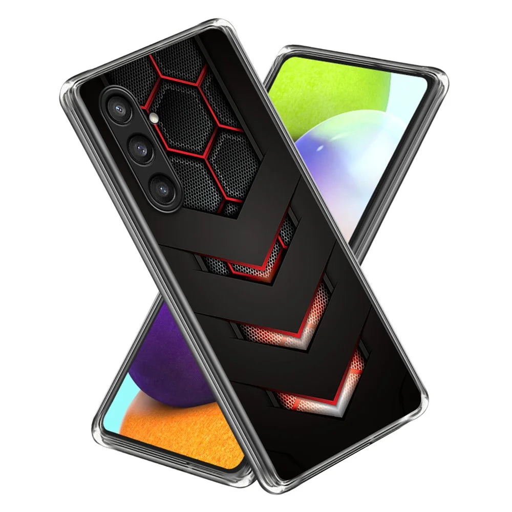 For Samsung Galaxy A14 4G / 5G TPU Case Phone Cover Pattern Printing - Geometric Power - 1