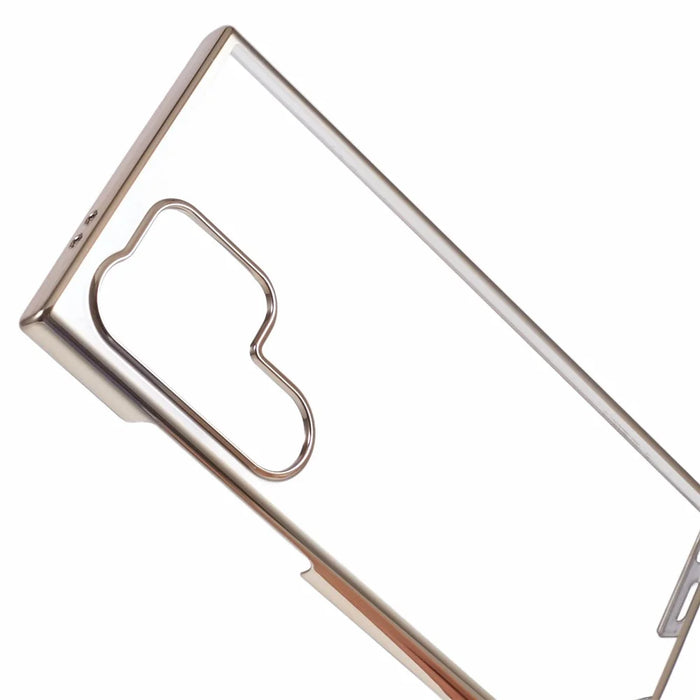 X-LEVEL Hard PC Case for Samsung Galaxy S24 Ultra Shell Electroplating Frame Protective Cover - Gold - 5