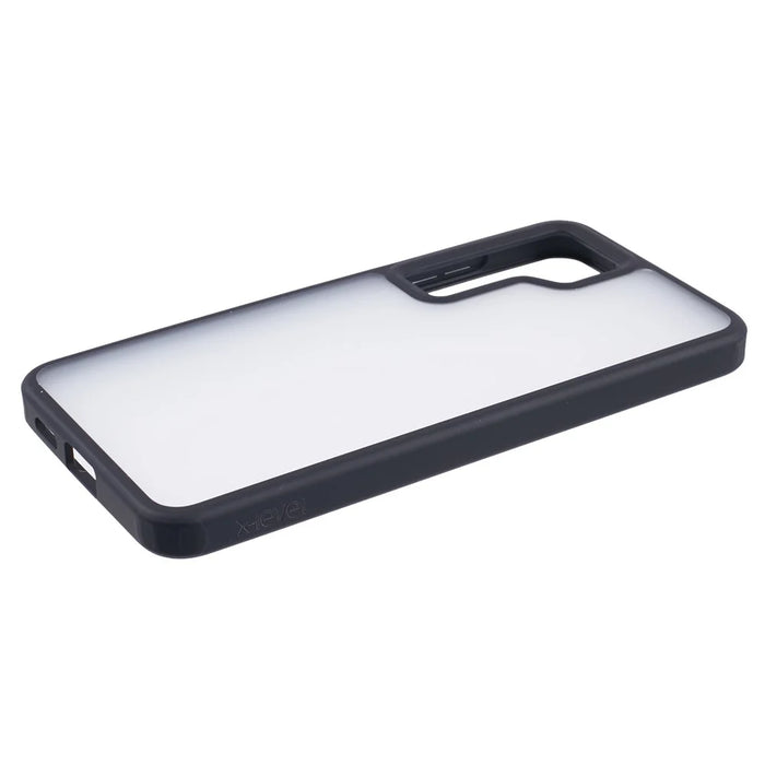 X-LEVEL For Samsung Galaxy S24 Case PC+TPU Matte Shockproof Cover - Black - 4