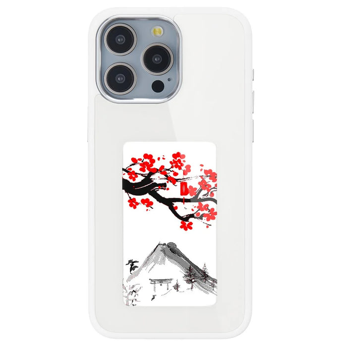 3-Color E Ink Display Phone Case for iPhone 15 Pro NFC Personalize Your Image - White - 2