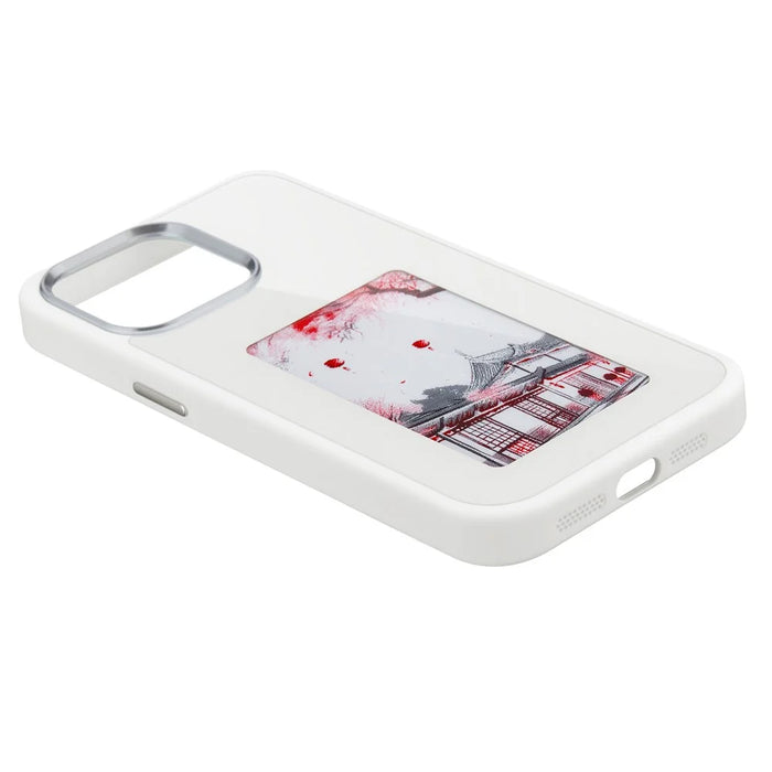 3-Color E Ink Display Phone Case for iPhone 15 Pro NFC Personalize Your Image - White - 6