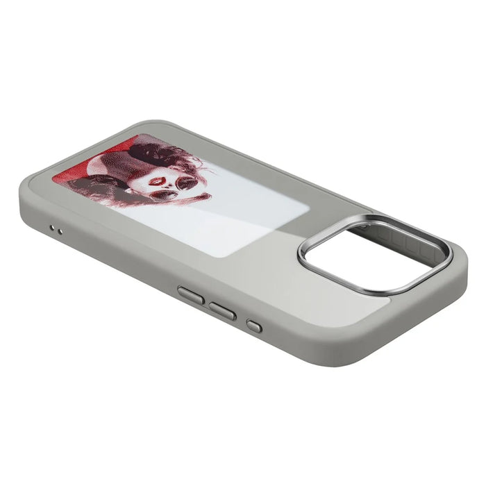 3-Color E Ink Case Phone Case for iPhone 14 Pro - Style It Your Way with NFC - Grey - 5