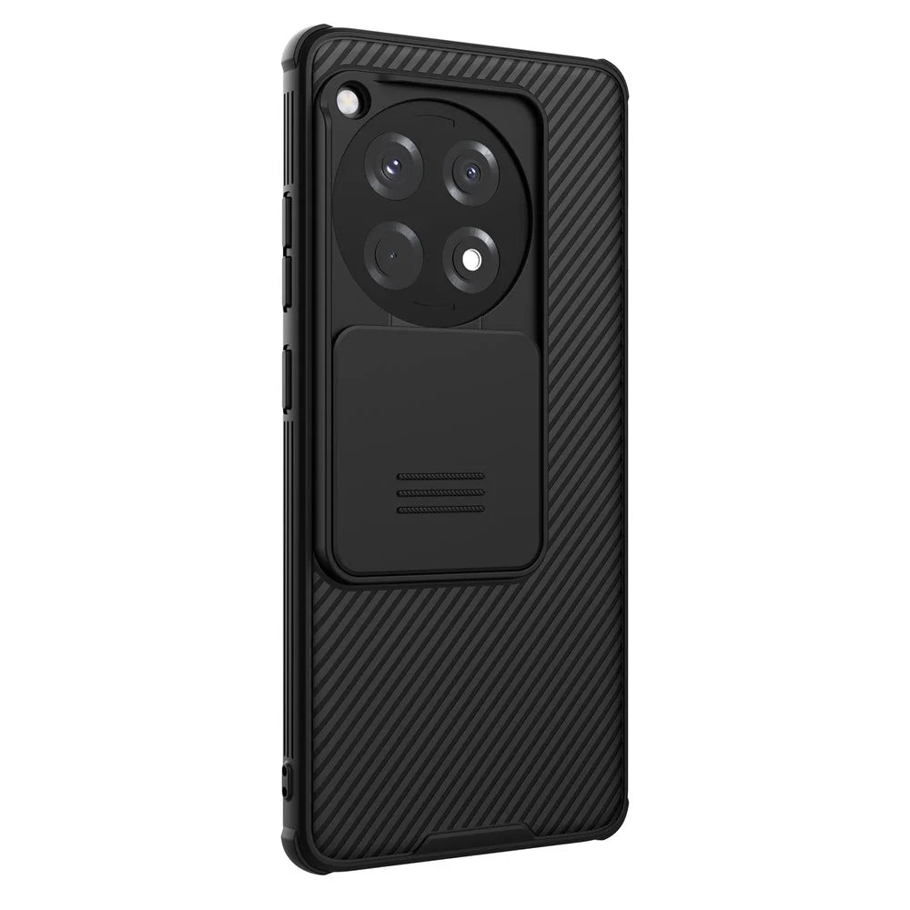 NILLKIN CamShield Pro Series For OnePlus Ace 3 5G / 12R 5G Phone Case Lens and Privacy Protection Back Shell - Black - 1
