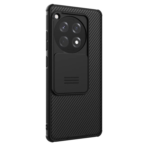 NILLKIN CamShield Pro Series For OnePlus Ace 3 5G / 12R 5G Phone Case Lens and Privacy Protection Back Shell - Black - 1