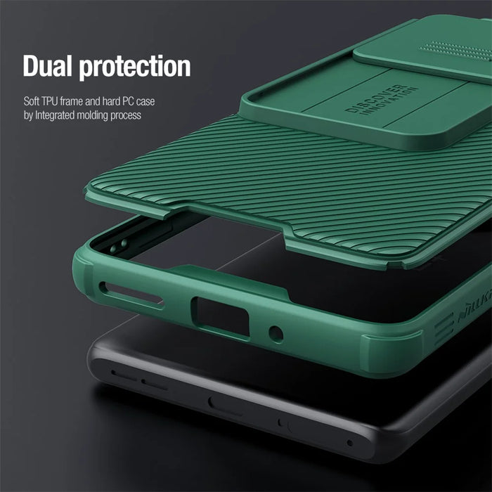 NILLKIN CamShield Pro Series For OnePlus Ace 3 5G / 12R 5G Phone Case Lens and Privacy Protection Back Shell - Black - 6
