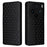 For vivo X100 Pro 5G Case Magnetic Closure Wallet Phone Protector Rhombus Pattern - Black - 1