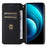 For vivo X100 Pro 5G Case Magnetic Closure Wallet Phone Protector Rhombus Pattern - Black - 2