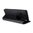 For vivo X100 Pro 5G Case Magnetic Closure Wallet Phone Protector Rhombus Pattern - Black - 4