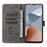 For ZTE Blade A34 Case with Wrist Strap RFID Blocking Shock Absorbing Cover - Black - 2