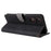 For ZTE Blade A34 Case with Wrist Strap RFID Blocking Shock Absorbing Cover - Black - 4