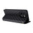 For vivo S18e 5G Leather Case Magnetic Closure Phone Cover Rhombus Pattern - Black - 4