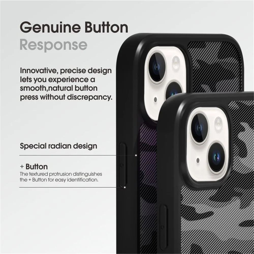 IBMRS For iPhone 14 Plus Case TPU+PC Drop-proof Phone Cover Protector - Camouflage - 7