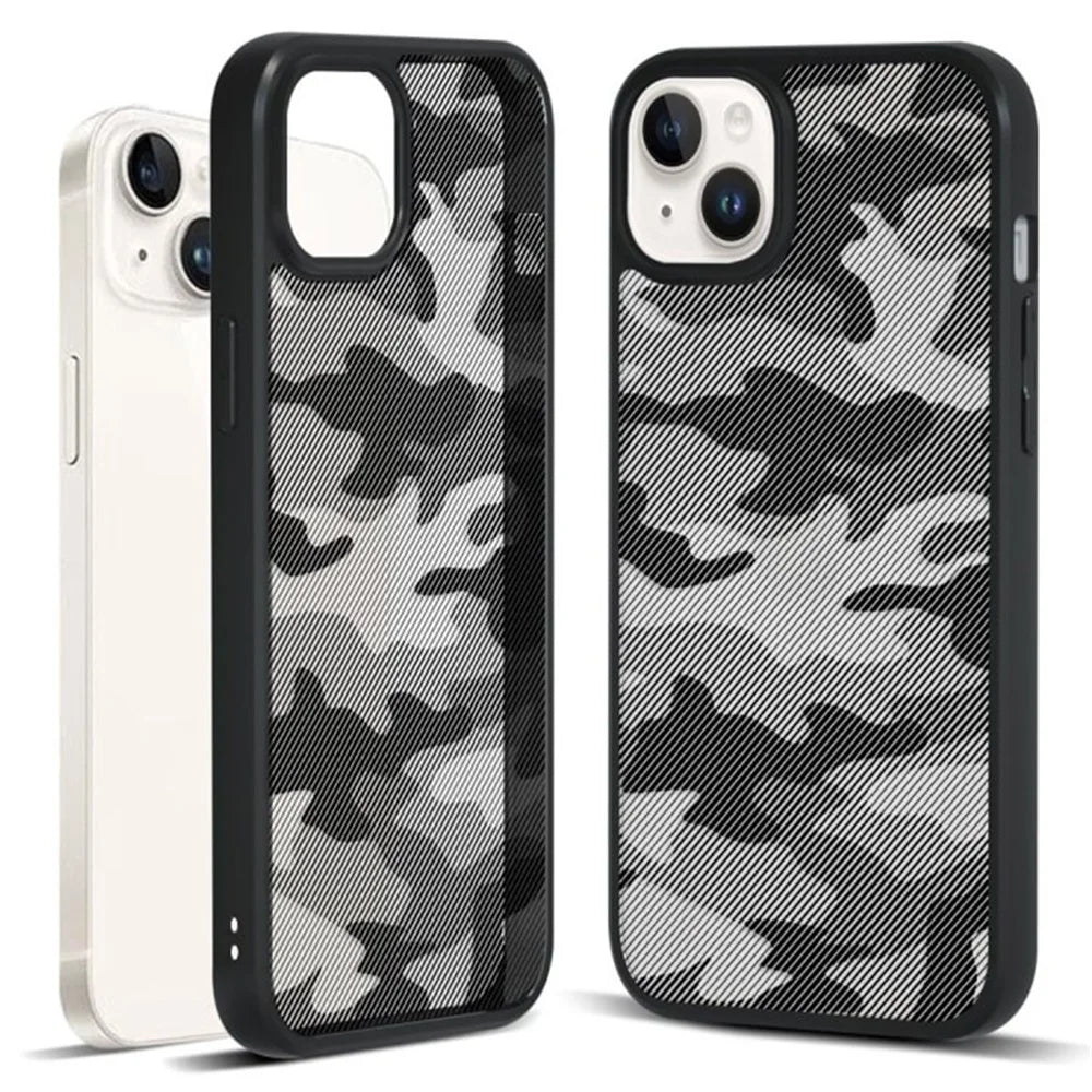 IBMRS For iPhone 15 Back Case Anti-scratch TPU+PC Mobile Phone Cover - Camouflage - 1