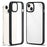 IBMRS For iPhone 15 Plus Case TPU+PC Anti-drop Phone Back Cover Protector - Transparent Black - 1
