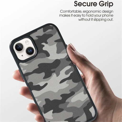 IBMRS For iPhone 15 Plus Case TPU+PC Anti-drop Phone Back Cover Protector - Transparent Black - 2