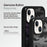IBMRS For iPhone 15 Plus Case TPU+PC Anti-drop Phone Back Cover Protector - Transparent Black - 7