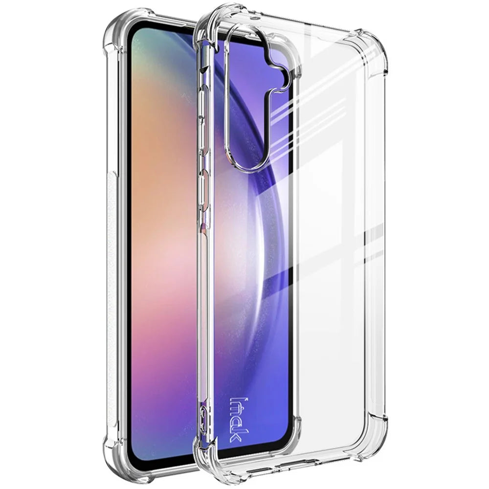 IMAK For Samsung Galaxy A55 5G Cell Phone Case TPU Airbag Design Cover - Transparent - 1