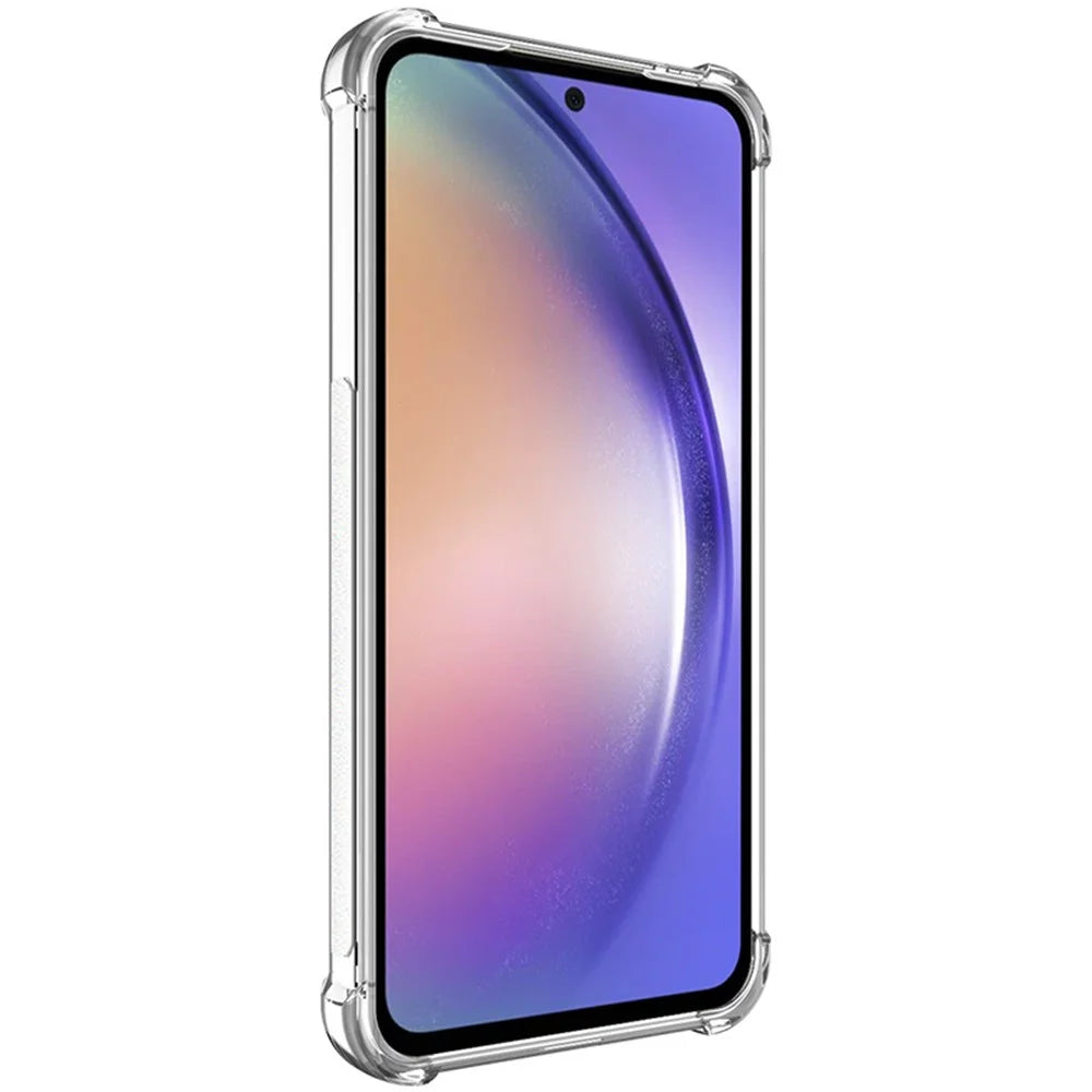 IMAK For Samsung Galaxy A55 5G Cell Phone Case TPU Airbag Design Cover - Transparent - 3