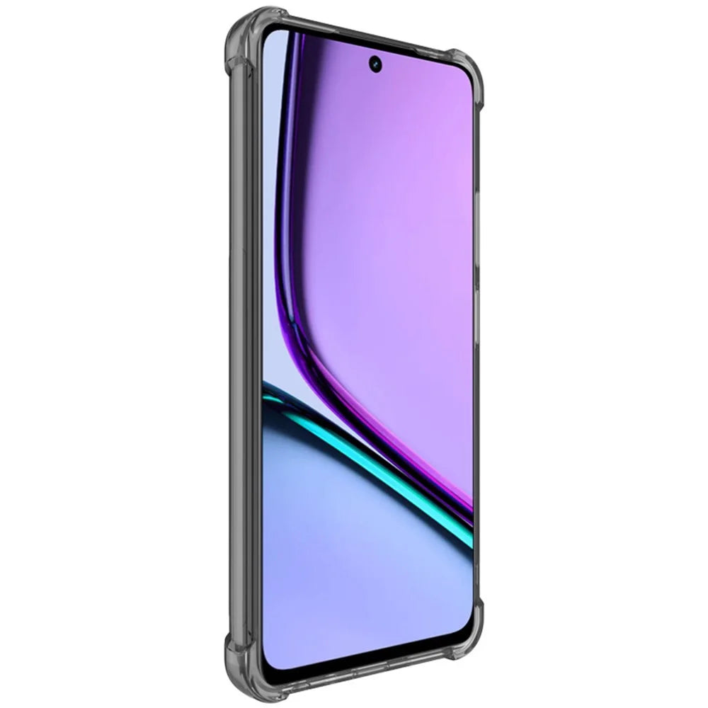 IMAK For Realme 11 5G (Global) / 11x 5G / C67 5G / Narzo 60x 5G Case Anti-drop TPU Phone Protector - Transparent Black - 3